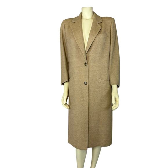VINTAGE SALVATORE FERRAGAMO Wool & Alpace blend three piece suit in tan medium - Picture 15 of 17